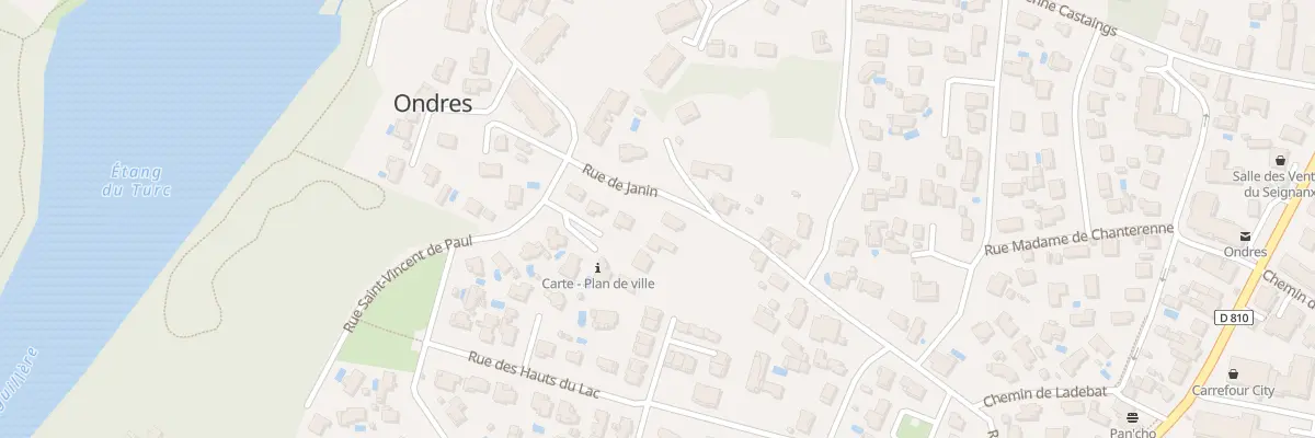 Plan du 437A Rue de Janin à Ondres