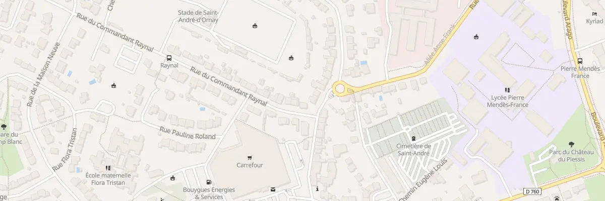 Plan du 4 Rue du Cdt Raynal à La Roche-sur-Yon