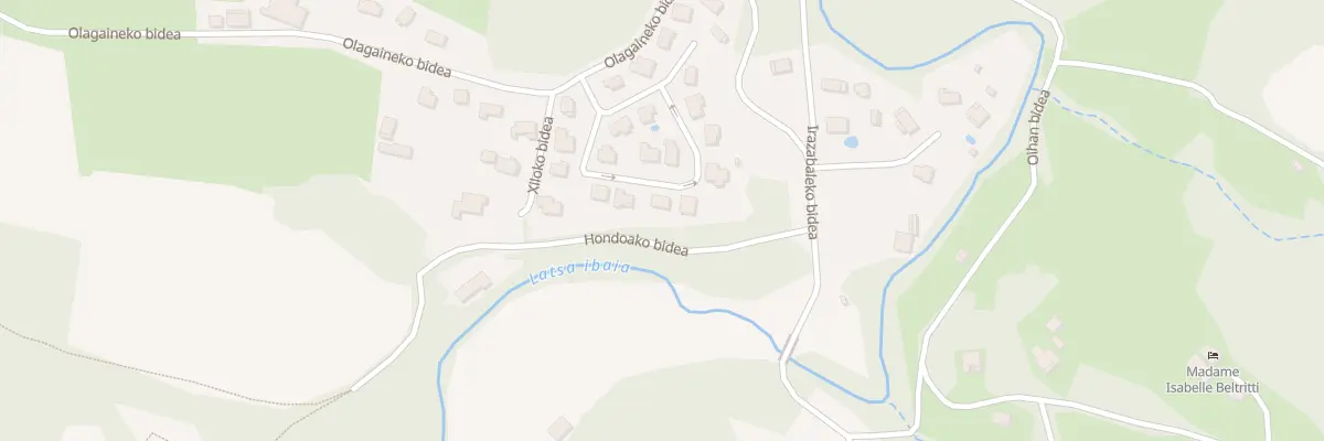 Plan du 110 Olhaingo landako bidea à Espelette
