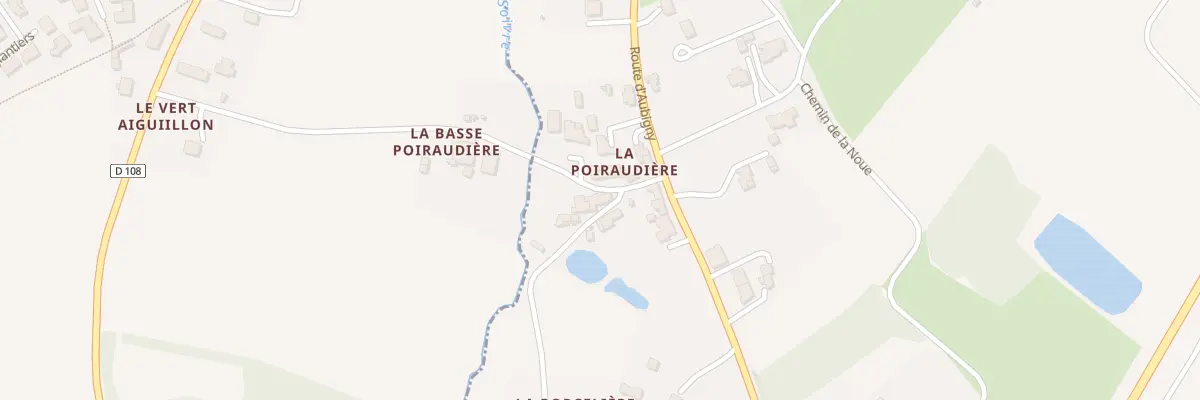 Plan du 5268 La Poiraudiere à La Boissière-des-Landes