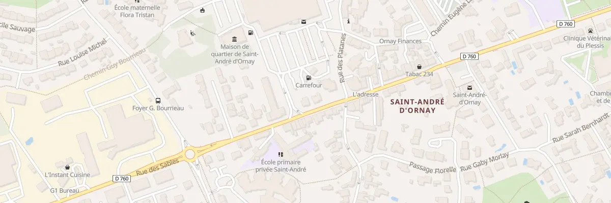 Plan du 270 Rue Roger Salengro à La Roche-sur-Yon