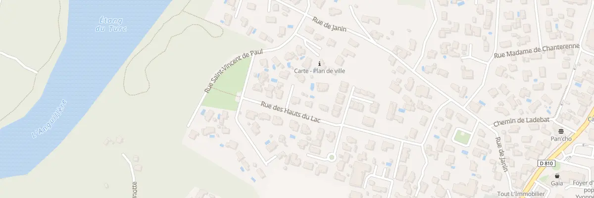Plan du 336 Rue des Hauts du Lac à Ondres