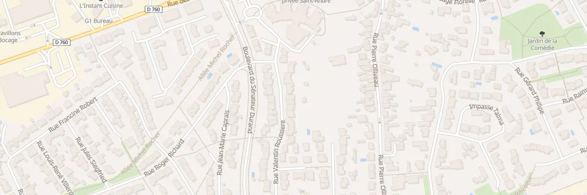 Plan du 19 Rue valentin roussière à La Roche-sur-Yon