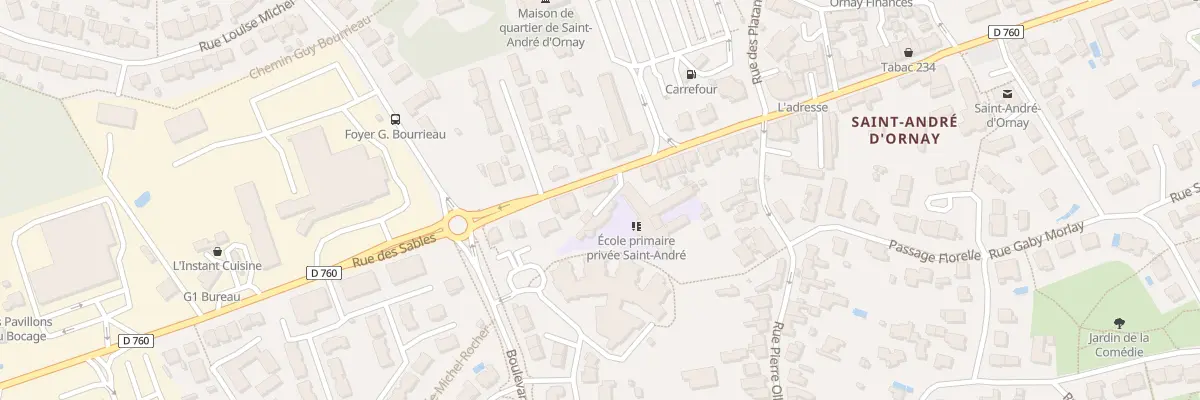 Plan du 287 Rue Roger Salengro à La Roche-sur-Yon