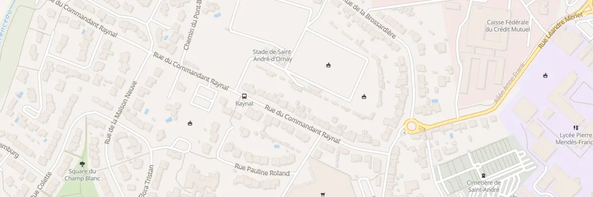 Plan du 36 Rue du Cdt Raynal à La Roche-sur-Yon
