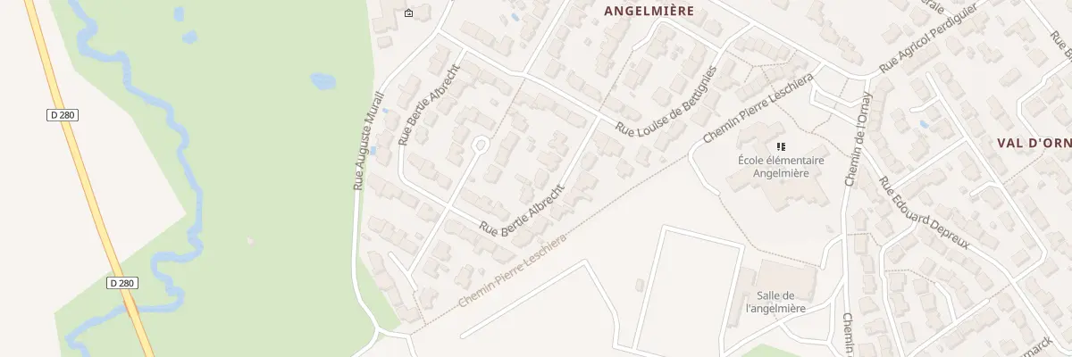Plan du 61 Rue bertie albrecht à La Roche-sur-Yon