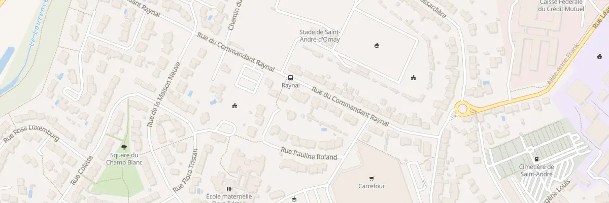 Plan du 43 Rue du Cdt Raynal à La Roche-sur-Yon