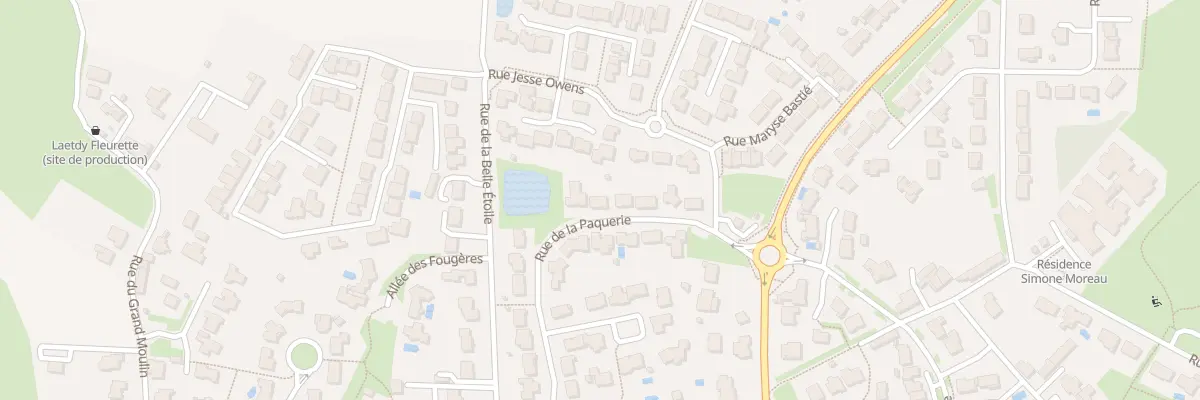 Plan du 25 Rue de la paquerie à Aubigny-Les Clouzeaux