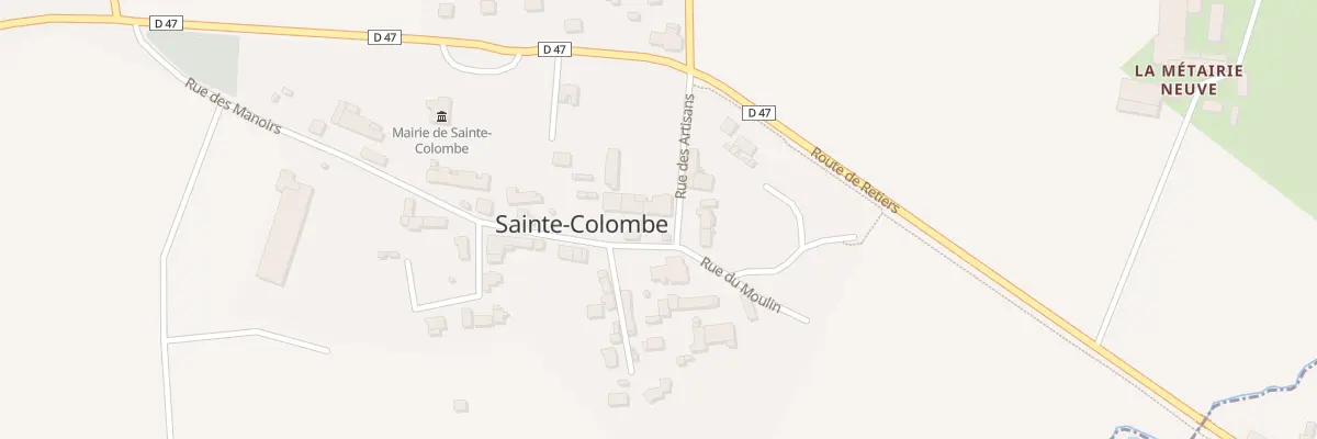 Plan du 2 Rue des Manoirs à Sainte-Colombe