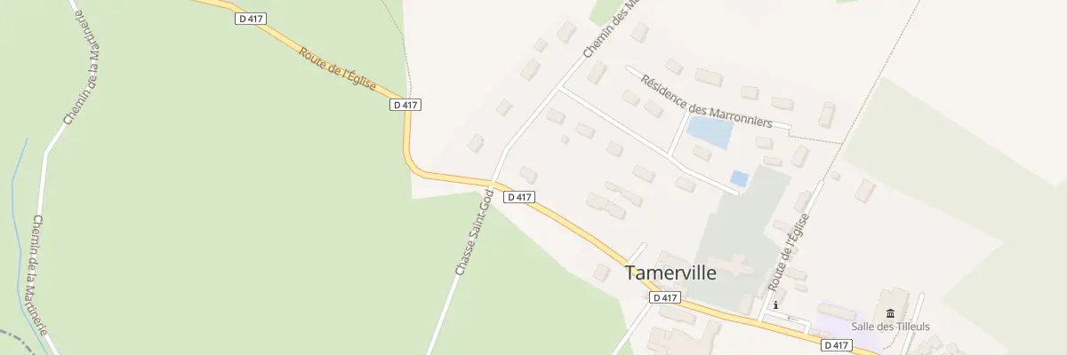Plan du 2 Che des Marronniers à Tamerville