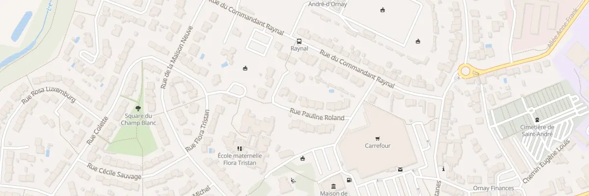 Plan du 38 Rue Pauline Roland à La Roche-sur-Yon