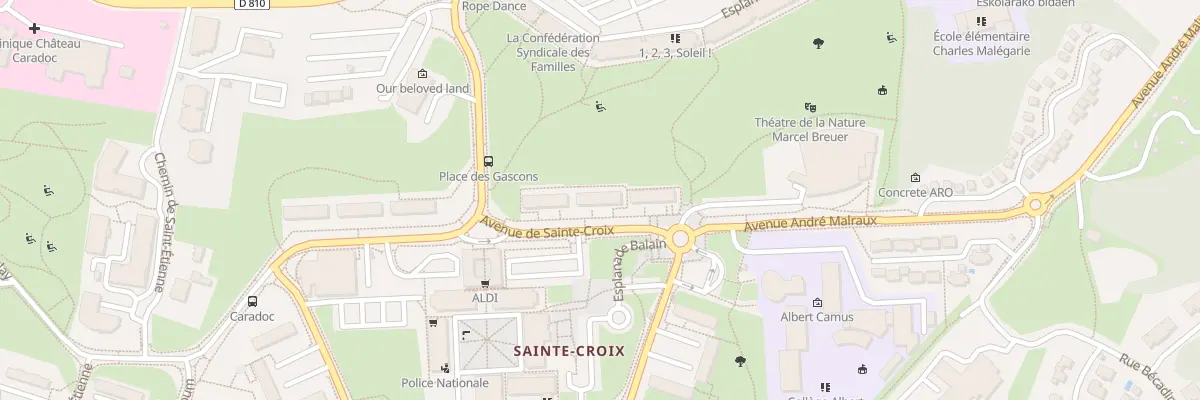 Plan du 20 Av de Sainte-Croix à Bayonne