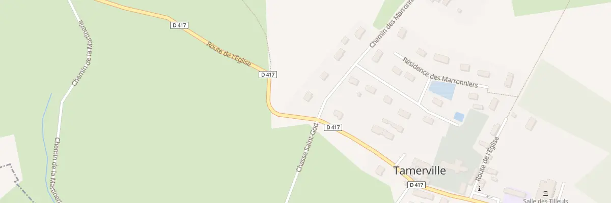 Plan du 1 Che des Marronniers à Tamerville