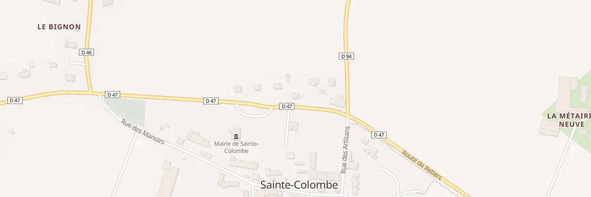 Plan du 6 Rue de la Chesnaie à Sainte-Colombe