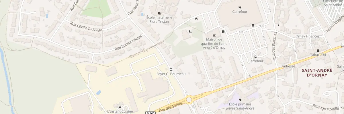 Plan du 28 Rue de la Maison Neuve à La Roche-sur-Yon