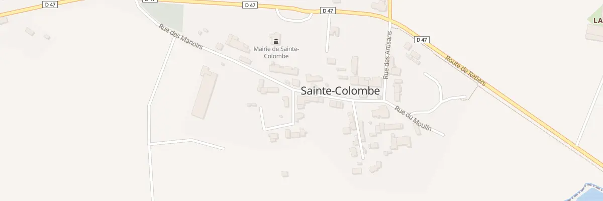 Plan du 3 Rue des Manoirs à Sainte-Colombe