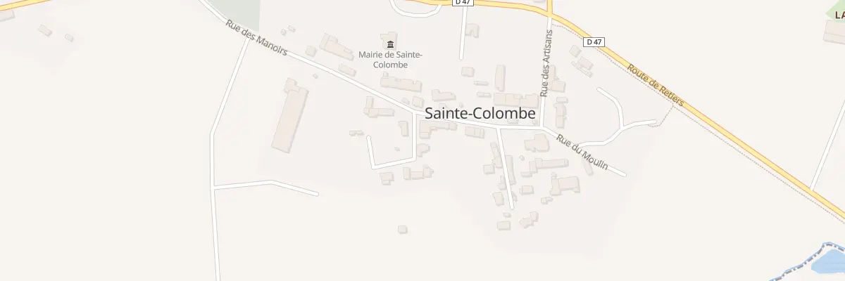 Plan du 1 Impasse du Presbytere à Sainte-Colombe