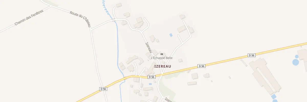 Plan du 56 Izereau à Montréverd