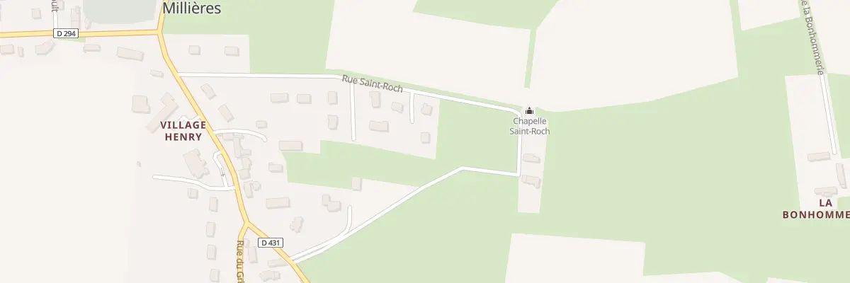 Plan du 20 Rue St Roch à Millières