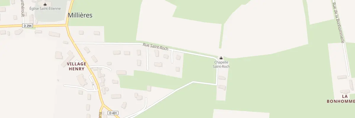 Plan du 18 Rue Saint Roch à Millières