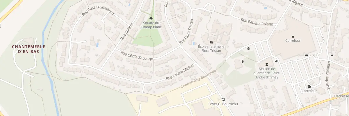Plan du 5 Rue Cécile Sauvage à La Roche-sur-Yon