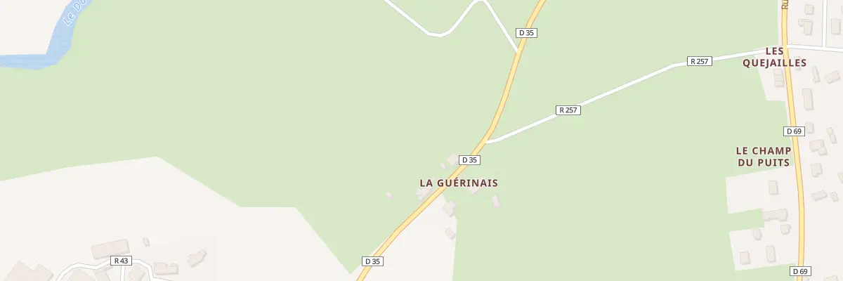Plan du 2 La Guerinais à Issé