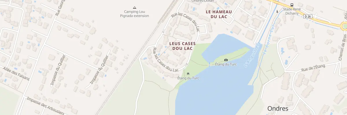 Plan du 341 Rue les Cases Dou Lac à Ondres