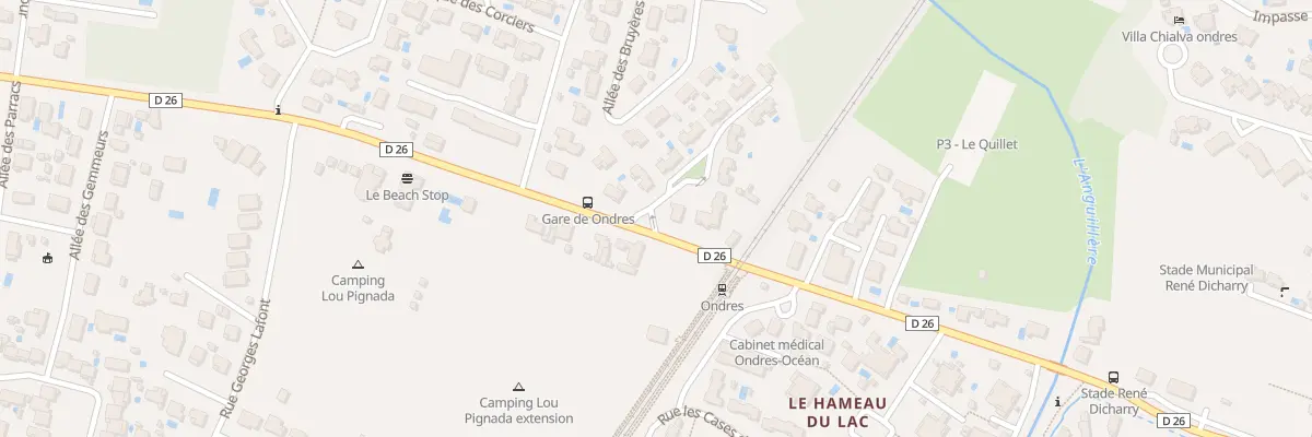 Plan du 552 Av de la Plage à Ondres