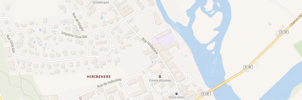 Plan du 625 Rue Hiribehere à Ustaritz