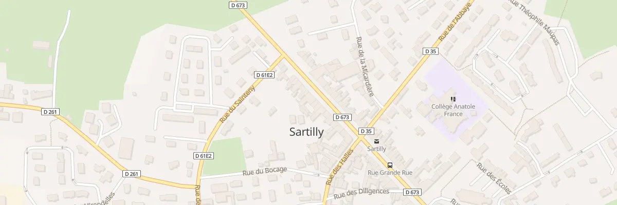 Plan du 20 Grande Rue - Sartilly à Sartilly-Baie-Bocage