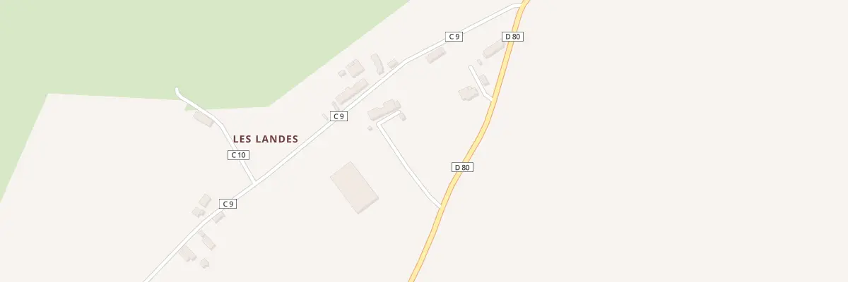 Plan du 6 Les Landes à Sacey