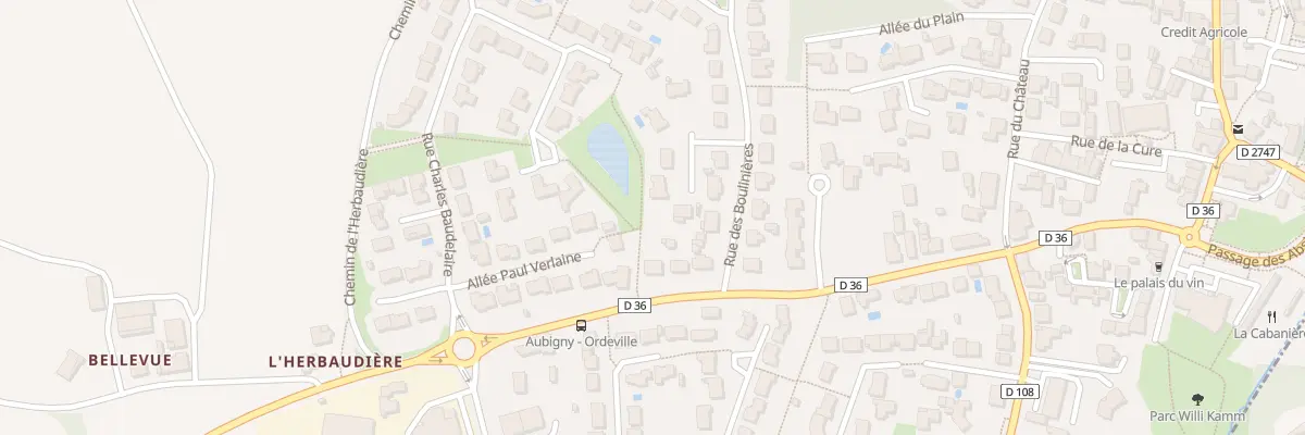 Plan du 36 Rue des boulinières à Aubigny-Les Clouzeaux