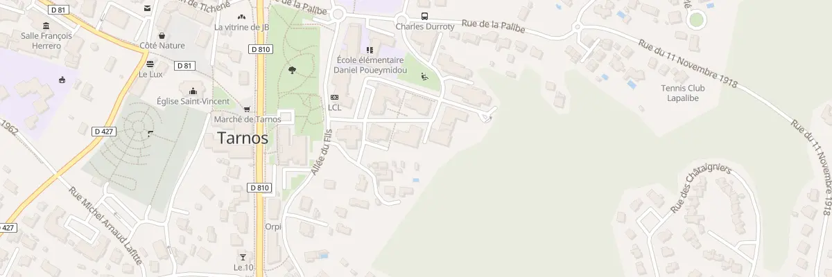 Plan du 10 Rue de l’Airial à Tarnos