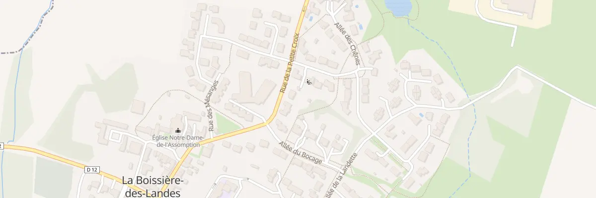 Plan du 18 Rue de la petite croix à La Boissière-des-Landes