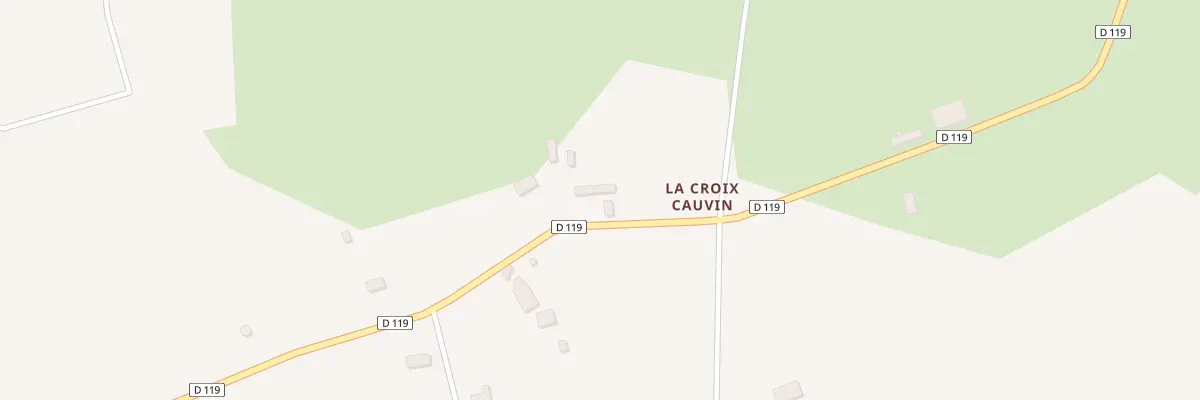 Plan du 5 La Croix Cauvin à Saussemesnil