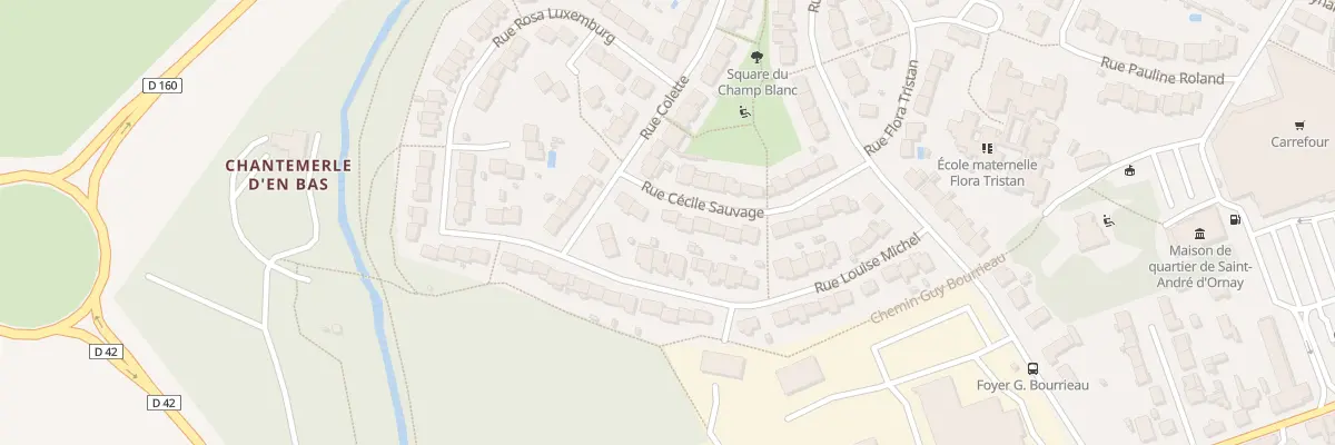 Plan du 29 Rue Cécile Sauvage à La Roche-sur-Yon