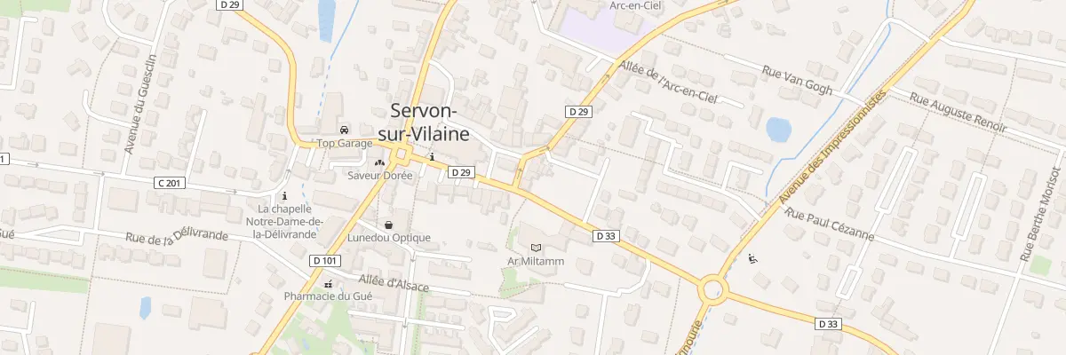 Plan du 24 Rue du Gen de Gaulle à Servon-sur-Vilaine