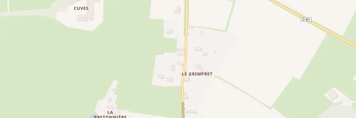 Plan du 16 Rue du Grimpret à Millières