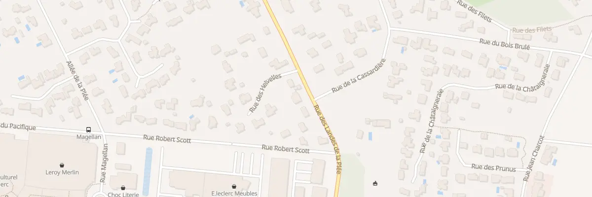 Plan du 428 Rue des Landes de la Plée à Basse-Goulaine