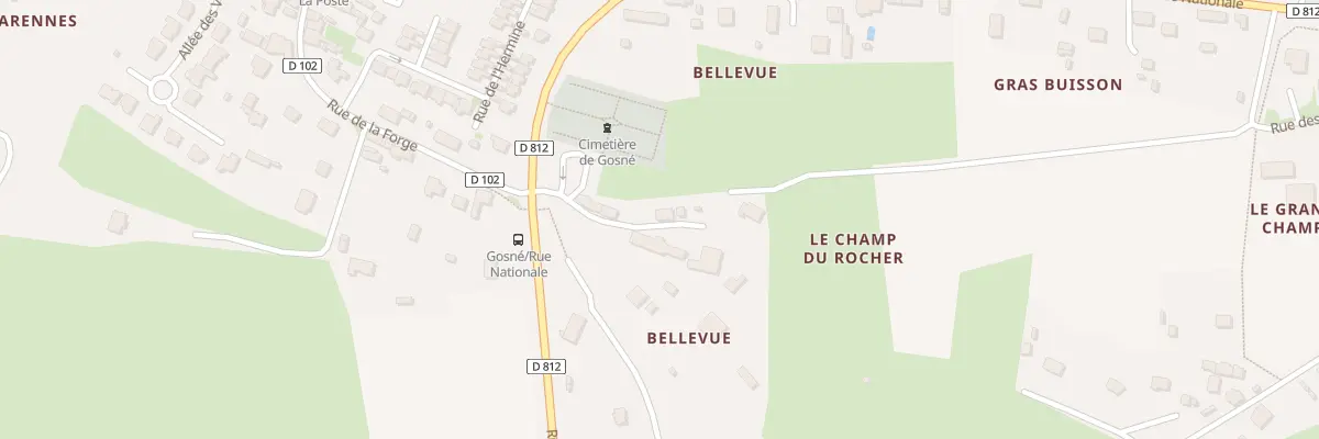 Plan du 5 Bellevue à Gosné