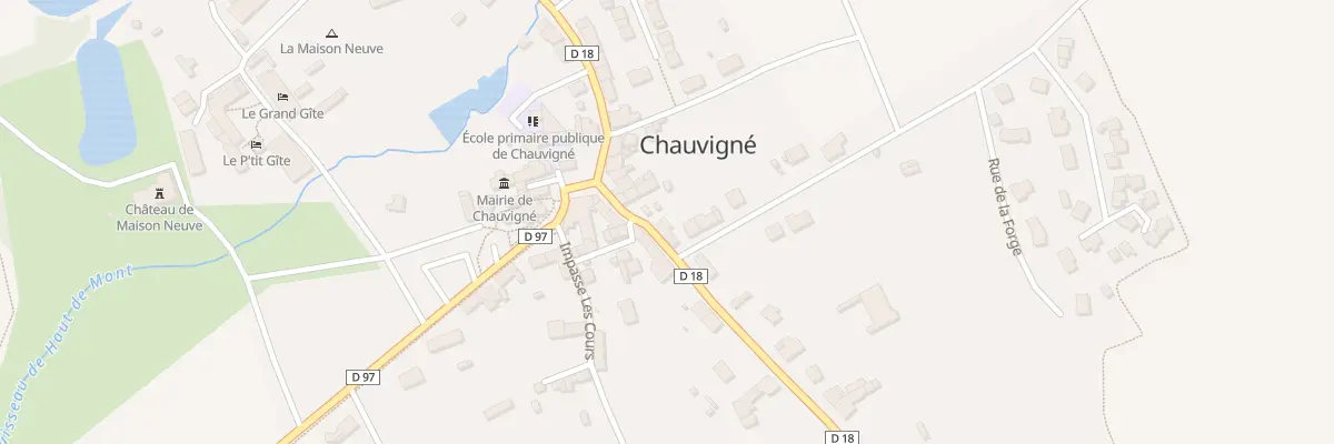 Plan du 2 Rue de la Forge à Chauvigné