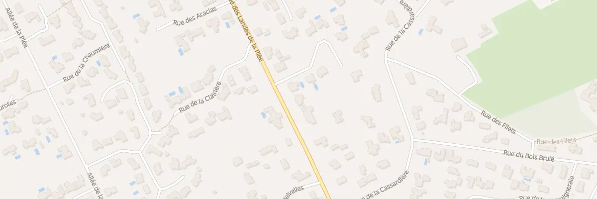 Plan du 381 Rue des Landes de la Plée à Basse-Goulaine