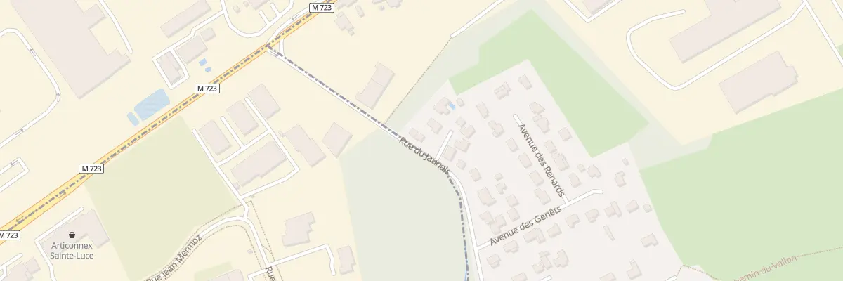 Plan du 848 Rue du Jaunais à Thouaré-sur-Loire