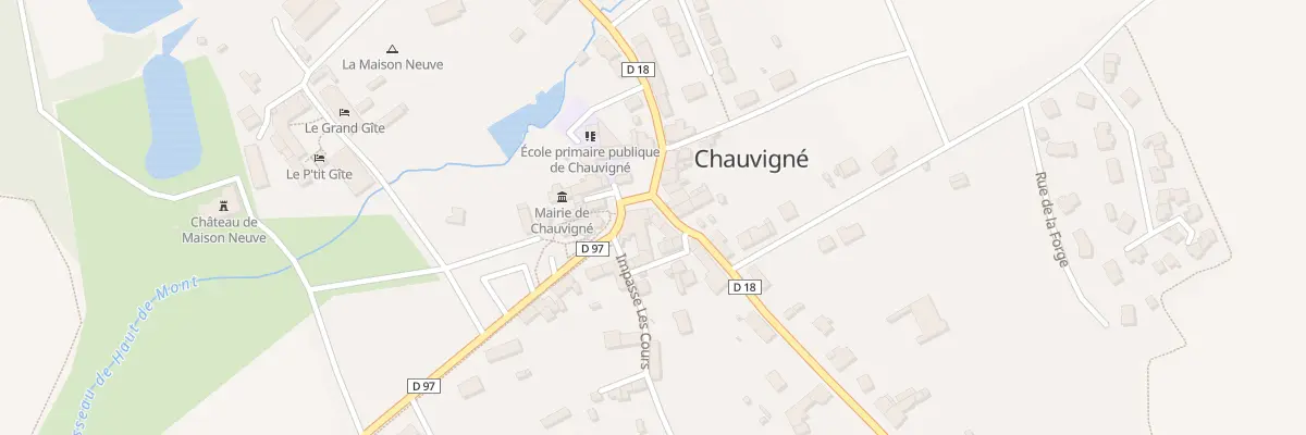 Plan du 1 Rue du Granit à Chauvigné