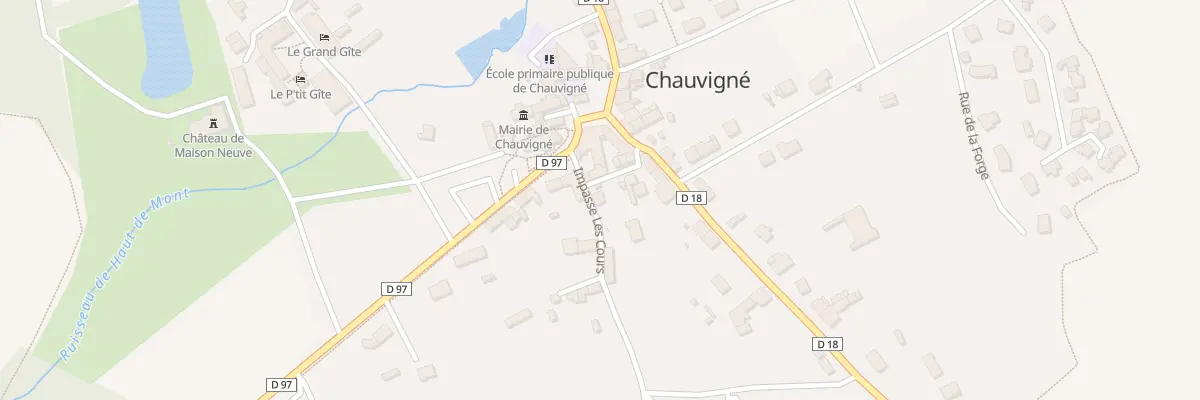 Plan du 2 Imp les Cours à Chauvigné