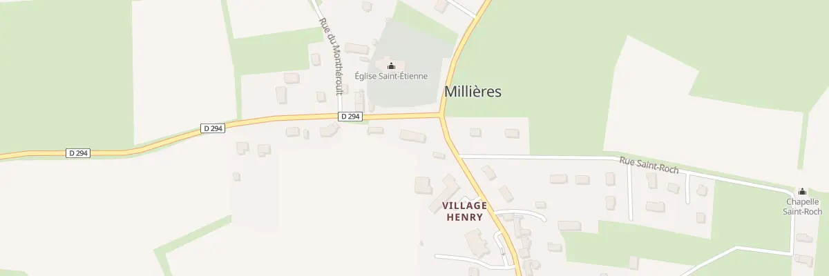 Plan du 1 Rue du Moulin à Millières