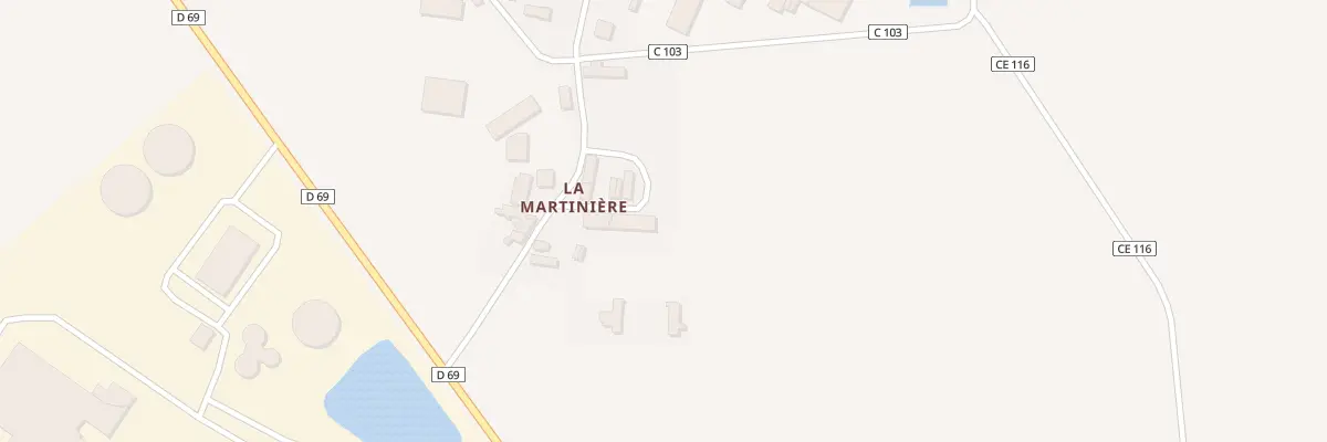 Plan du 10 La Martiniere à Issé