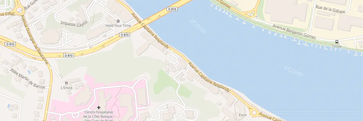 Plan du 44 Av Cpt Resplandy à Bayonne