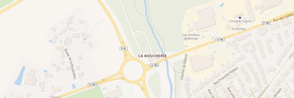 Plan du 9007 Rue des Sables à La Roche-sur-Yon