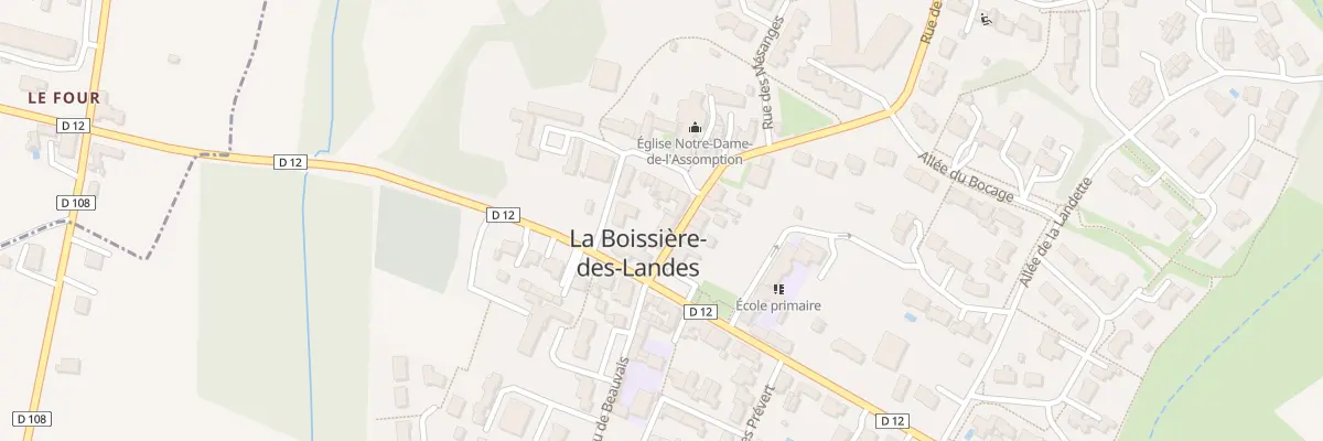 Plan du 5 Rue de la poste à La Boissière-des-Landes